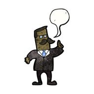 cartoon man with speech bubble N39