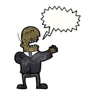 cartoon boss shouting orders N3