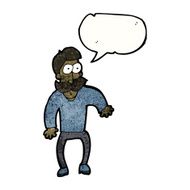 cartoon staring man N33