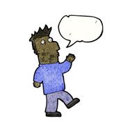 cartoon startled man N56
