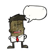 cartoon man with speech bubble N40
