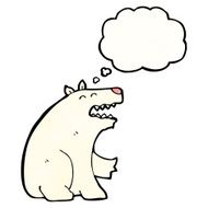 Cartoon Polar Bear N127