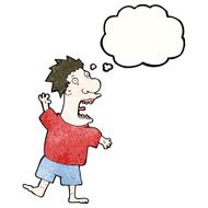 cartoon terrified man N291
