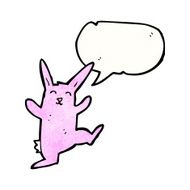 cartoon funny dancing rabbit