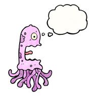 terrified jellyfish cartoon