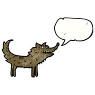 cartoon talking wolf N2