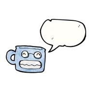 grinning cup cartoon