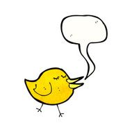 cartoon singing bird N29