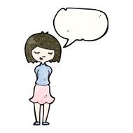 Shy Girl Cartoon N4