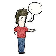 cartoon pointing man N119