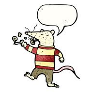 smoking rat cartoon N3