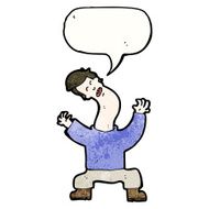 cartoon man with bent neck N3