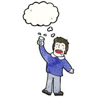 cartoon man raising a toast