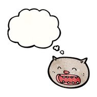 funny cat face cartoon