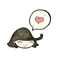 Cartoon Girl In Love N3