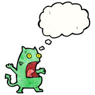 funny little monster cartoon N25