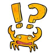 shocked cartoon crab