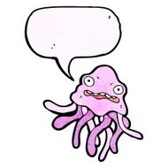 talking jellyfish cartoon