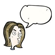cartoon annoyed woman N213
