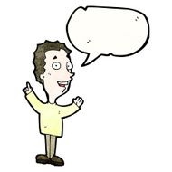 cartoon man explaining idea N6