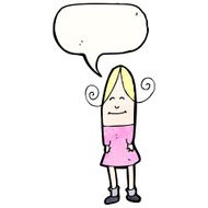 cartoon blond woman N15