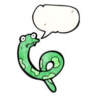 cartoon snake with speech bubble N94