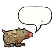 cartoon unhappy dog N4