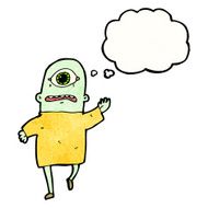 cartoon cyclops monster N2