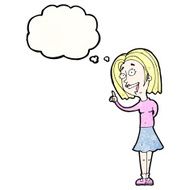 cartoon woman with great idea N24