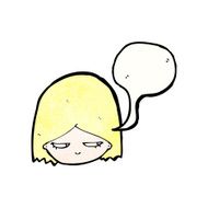 Annoyed Girl Cartoon N3