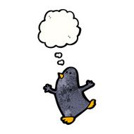 funny cartoon penguin N43