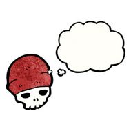 cartoon skull in hat N2