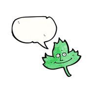cartoon leaf with face N10