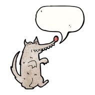 cartoon happy wolf N22