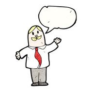 cartoon man explaining idea N10