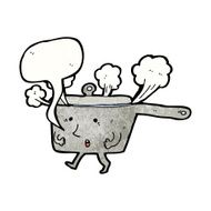 kitchen pan cartoon character N3