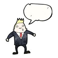 businessman with speech bubble