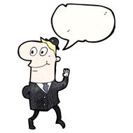 cartoon businessman walking to work N21