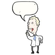 cartoon man explaining idea N12