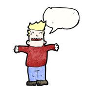 cartoon man with open arms N12