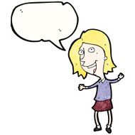 happy cartoon woman N4