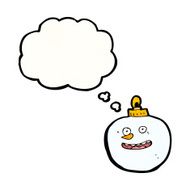 cartoon snowman christmas bauble N2