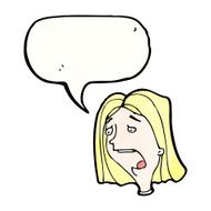 shocked woman cartoon N3