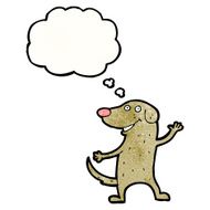 cartoon happy dog N87