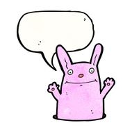 cartoon rabbit in hole N10