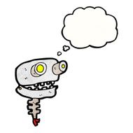 cartoon robot head N85