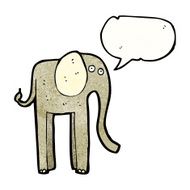 funny cartoon elephant N7