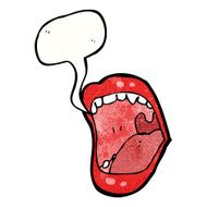 shouting mouth cartoon N6