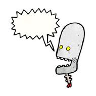 cartoon talking robot head