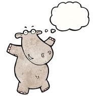 cartoon hippopotamus N17